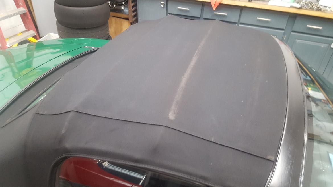 After Cleaning Convertible Top