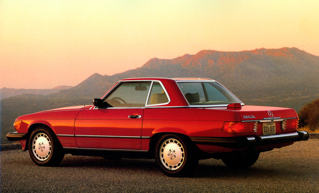 A selection of high-quality OEM replacement parts for a Mercedes-Benz SLC